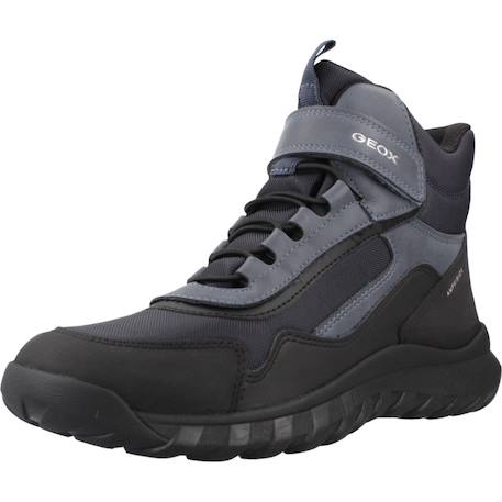 Botte garçon synthétique simbyos Bleu c4321+Noir c0005+Noir c0245 4 - vertbaudet enfant 
