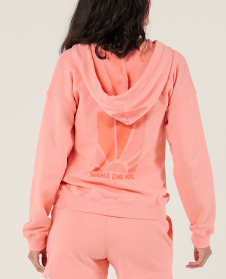 Sweat hoodie de grossesse et d'allaitement coconut Abricot+Lila+Vanille 4 - vertbaudet enfant 
