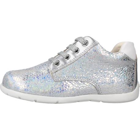 Baskets bébé fille en cuir kaytan Argent c0776 2 - vertbaudet enfant 