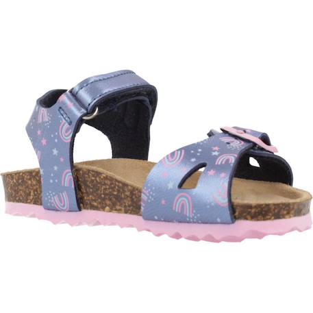 Sandales fille modèle b sandal chalki girl Bleu c0694+Bleu cf48t 11 - vertbaudet enfant 