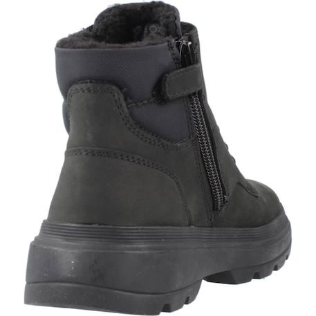 Botte garçon cuir kiddartah Noir+Vert 3 - vertbaudet enfant 