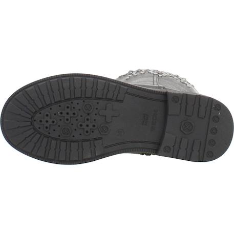 Botte fille cuir eclair Noir 6 - vertbaudet enfant 