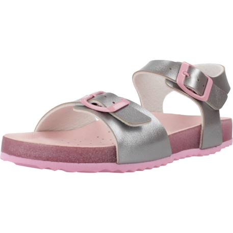 Sandales à brides Argent rose+Gris+Rose c0514 10 - vertbaudet enfant 