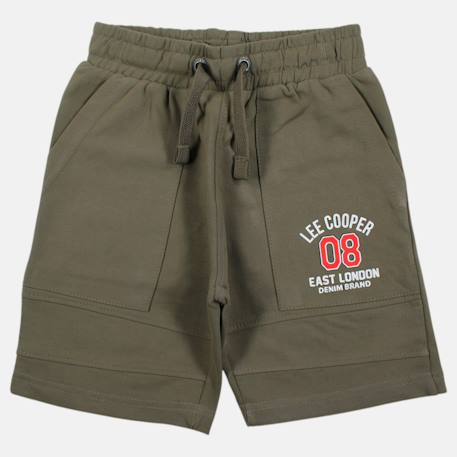 Bermuda enfant garçon avec logo et cordon Beige+Gris+Kaki+Marine 12 - vertbaudet enfant 