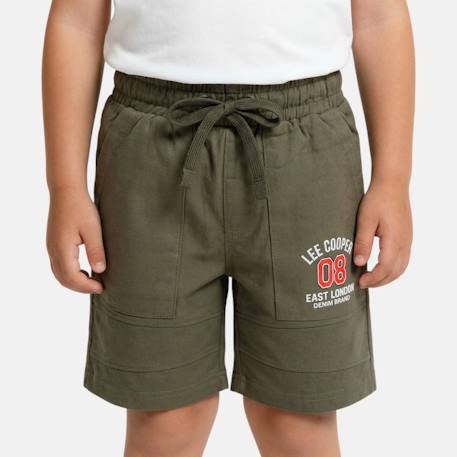 Garçon-Short-Bermuda enfant garçon avec logo et cordon