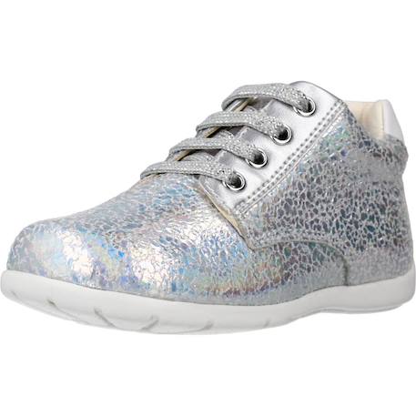 Baskets bébé fille en cuir kaytan Argent c0776 4 - vertbaudet enfant 