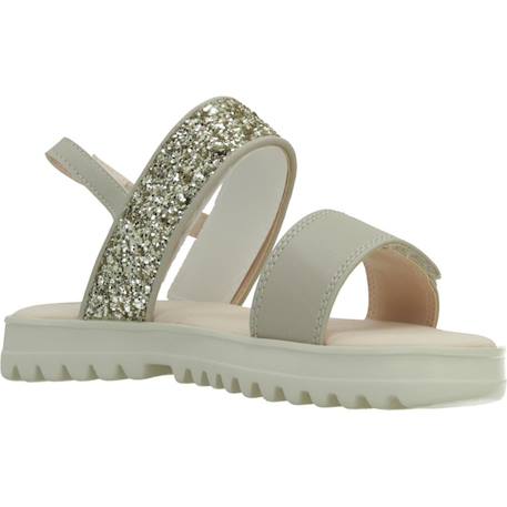 Sandales fille modèle j sandal coralie gir Beige c0262+Blanc c1z1n 5 - vertbaudet enfant 
