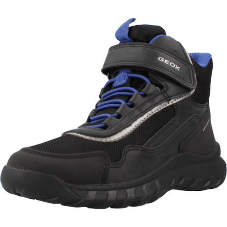 Botte garçon synthétique simbyos Bleu c4321+Noir c0005+Noir c0245 16 - vertbaudet enfant 
