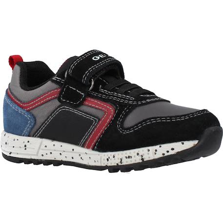 Basket garçon cuir bébé alben Bleu c4335+Noir c0260 11 - vertbaudet enfant 