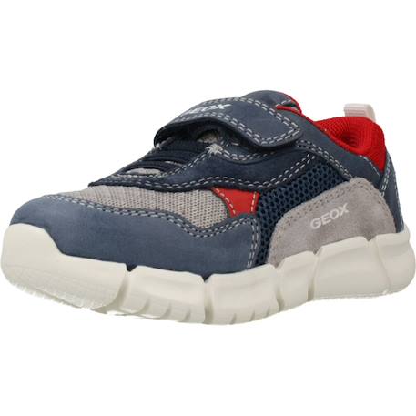 Basket garçon cuir bébé flexyper Bleu c0661+Bleu c4mf4 4 - vertbaudet enfant 