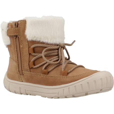 Bottines fille zippées b omar Brun clair 5 - vertbaudet enfant 