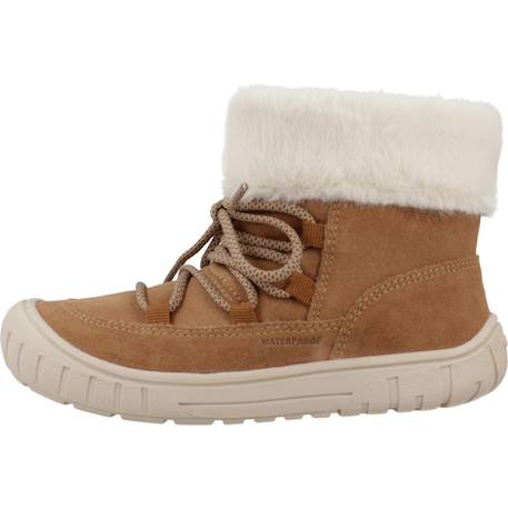 Bottines fille zippées b omar Brun clair 2 - vertbaudet enfant 