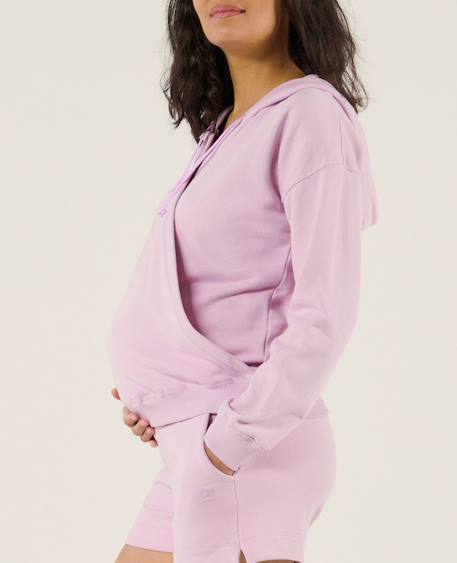 Sweat hoodie de grossesse et d'allaitement coconut Abricot+Lila+Vanille 8 - vertbaudet enfant 