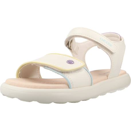 Sandales fille modèle j sandal puffypop Blanc+Blanc c0653+Rose 10 - vertbaudet enfant 