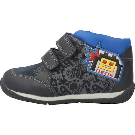 Bottes garçon modèle b each boy Bleu+Gris 2 - vertbaudet enfant 
