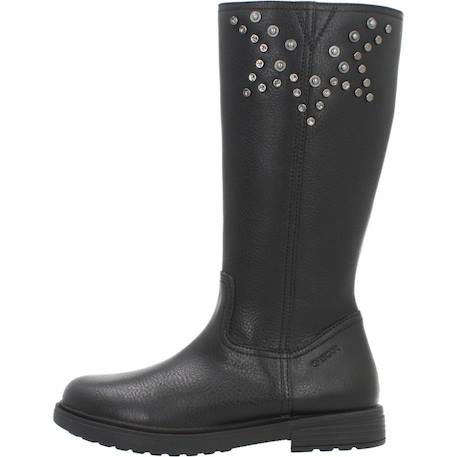 Botte fille cuir eclair Noir 2 - vertbaudet enfant 