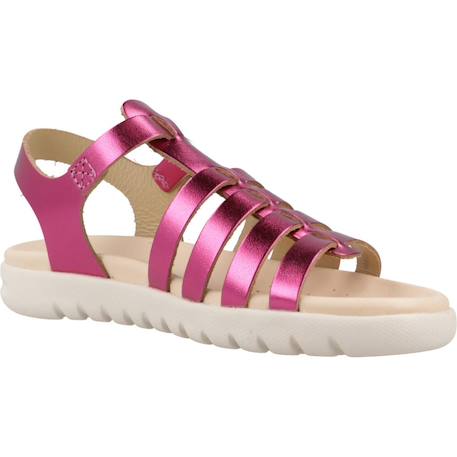 Sandales fille modèle j s. Soleima g.b - metal.lea Bronze c7018+Rose c8002 11 - vertbaudet enfant 