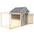 Cabane bois enfant avec pergola et comptoir epicerie Beige 3 - vertbaudet enfant 