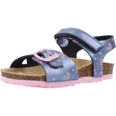 Sandales fille modèle b sandal chalki girl Bleu c0694+Bleu cf48t 10 - vertbaudet enfant 