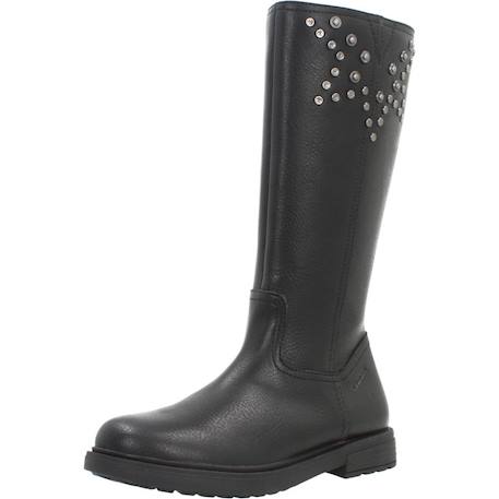 Botte fille cuir eclair Noir 4 - vertbaudet enfant 