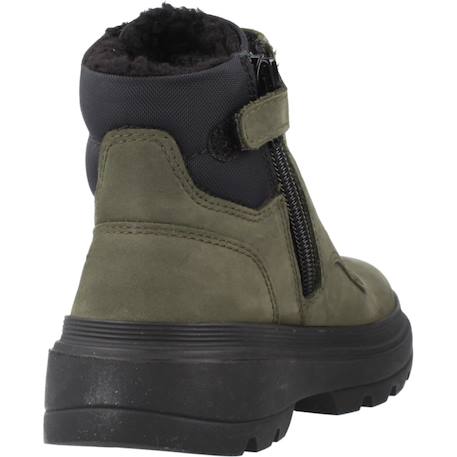 Botte garçon cuir kiddartah Noir+Vert 9 - vertbaudet enfant 
