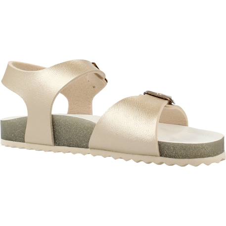 Sandales à brides Argent rose+D´or+Rose c0514 11 - vertbaudet enfant 