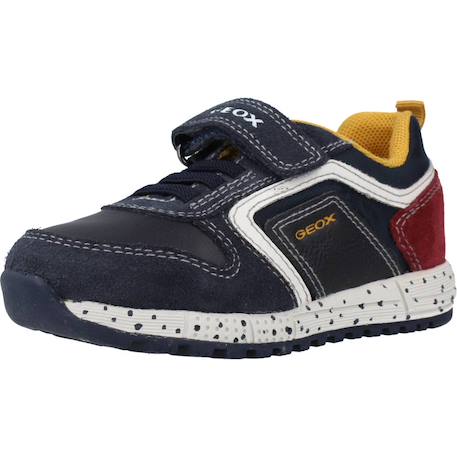 Basket garçon cuir bébé alben Bleu c4335+Noir c0260 4 - vertbaudet enfant 