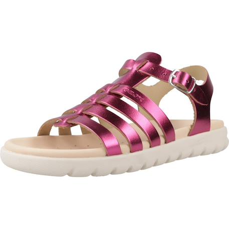 Sandales fille modèle j s. Soleima g.b - metal.lea Bronze c7018+Rose c8002 10 - vertbaudet enfant 