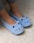 Chaussons ballerines imitation fourrure, semelle antidérapante Bleu 2 - vertbaudet enfant 