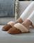 Chaussons mules cuir fourré chaud Beige+Camel+Kaki 8 - vertbaudet enfant 
