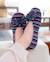 Chaussons ballerines ultra confortables, en coton biologique et semelle en cuir, détail grand nœud Rayuresbleues 2 - vertbaudet enfant 