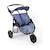 Poussette de jogging moderne à 3 roues pour poupées Bleu 2 - vertbaudet enfant 