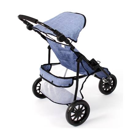 Poussette de jogging moderne à 3 roues pour poupées Bleu 3 - vertbaudet enfant 