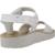 Sandales en cuir  à scratch Blanc+Blanc c1000 9 - vertbaudet enfant 