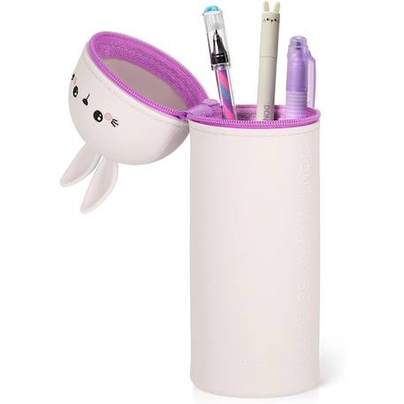 Trousse en silicone souple 2-en-1 - kawaii Beige 1 - vertbaudet enfant 