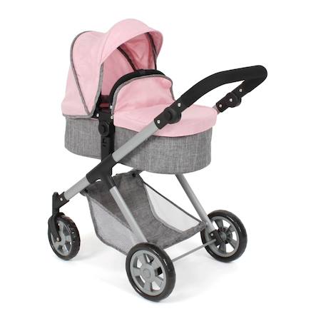 Poussette pour poupée mila Gris rose 3 - vertbaudet enfant 