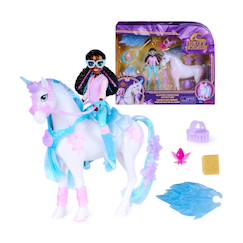 Jouet-Jeux d'imagination-L'école des licornes - l'aventure pierres précieuses de glacier + poupée layla