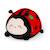 Peluche ladybug - mini super soft! Rouge 2 - vertbaudet enfant 