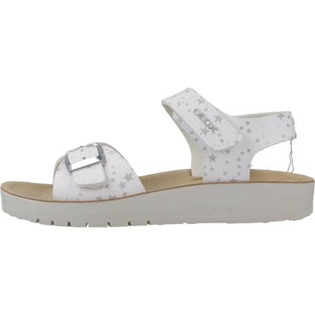 Sandales en cuir  à scratch Blanc+Blanc c1000 8 - vertbaudet enfant 