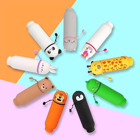 Trousse en silicone souple 2-en-1 - kawaii Beige 6 - vertbaudet enfant 