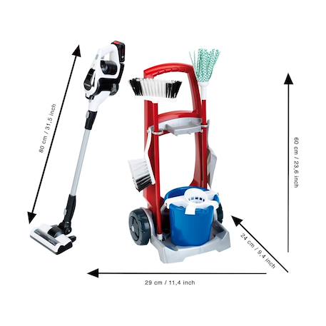 Chariot ménage avec l'aspirateur unlimited de bosch Multicolore 3 - vertbaudet enfant 