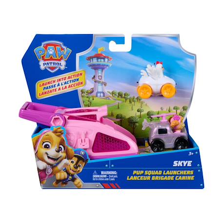 Paw patrol pup squad launcher skye & henrietta – set de figurines Rose 2 - vertbaudet enfant 