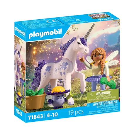 Magic unicorns licorne lavande porte-bonheur avec fée 71843 Multicolore 2 - vertbaudet enfant 