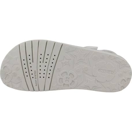 Sandales en cuir  à scratch Blanc+Blanc c1000 12 - vertbaudet enfant 