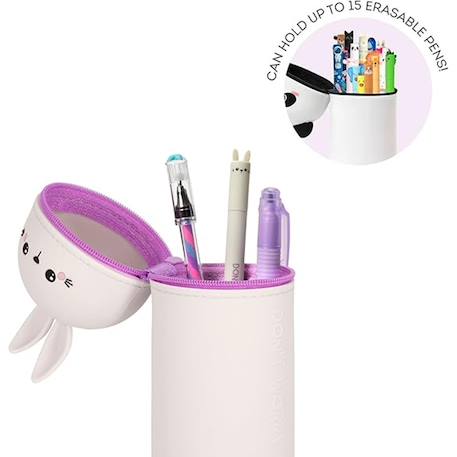 Trousse en silicone souple 2-en-1 - kawaii Beige 3 - vertbaudet enfant 
