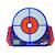 Nerf elite - cible electronique numérique Bleu et orange 2 - vertbaudet enfant 