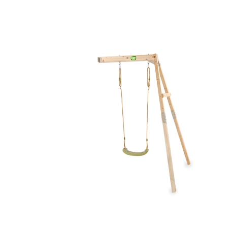 Balançoire en bois fixation murale pour jardin enfant Naturel 2 - vertbaudet enfant 