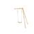 Balançoire en bois fixation murale pour jardin enfant Naturel 2 - vertbaudet enfant 