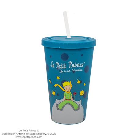 Gobelet tumbler la vie est une aventure - le petit prince Bleu 1 - vertbaudet enfant 