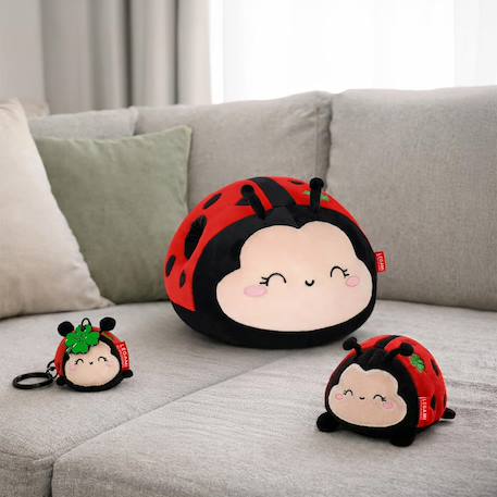 Peluche ladybug - mini super soft! Rouge 3 - vertbaudet enfant 